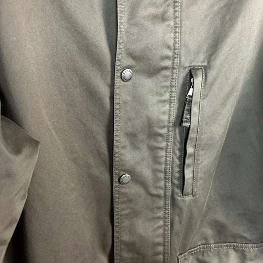 Banana‎ Republic Field Jacket Men's Small Canvas Olive Green Corduroy Barn Chore